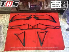 Pajero Sport All New GARNISH LAMPU DEPAN BELAKANG  BLACK MATTE HITAM DOFF ALL NEW PAJERO SPORT  29101065 1858905331021621 1910368931768434688 n