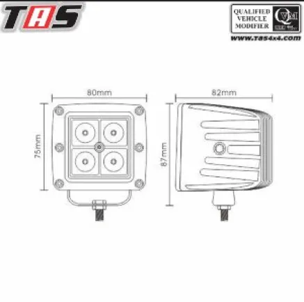 Aksesoris Offroad SPOT LED WORK LIGHTS 12V 18W 2PCS 4 2pcs_18w_spot_led_work_lights_12v_4_