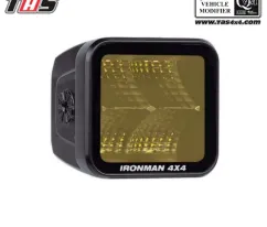 Aksesoris Offroad CUBE FLOOD BEAM  AMBER 70X64mm ILED20BFA