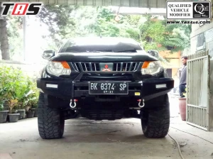 Triton 2015+ BUMPER DEPAN MITSUBISHI ALL NEW TRITON NO LOOP FOREST 3 bumper_depan_bullbar_depan_palang_depan_mitsubishi_all_new_triton_no_loop_forest_1