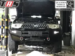Pajero sport 2009 on BUMPER DEPAN PAJERO SPORT NO LOOP FOREST bumper depan palang depan bullbar depan pajero sport no loop forest 1