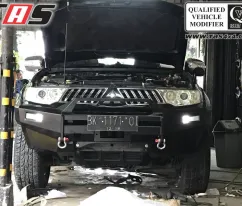 Pajero sport 2009 on BUMPER DEPAN PAJERO SPORT NO LOOP FOREST