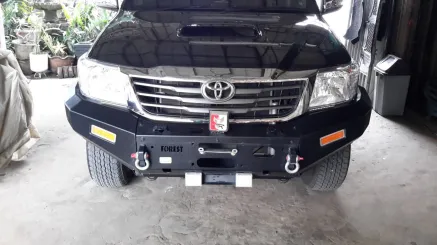 Hillux Vigo 2011+ BUMPER DEPAN TOYOTA HILLUX VIGO NO LOOP FOREST 5 bumper_palang_bullbar_depan_hillux_no_loop_forest_10