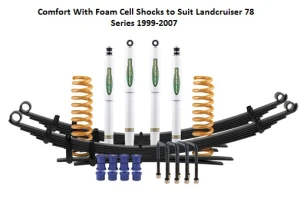 Suspensi Ironman COMFORT WITH FOAMCELL SHOCKS IRONMAN TO SUIT LANDCRUISER 78 SERIES 1999 2007 1 comfort_with_foam_cell_shocks_to_suit_landcruiser_78_series_1999_2007