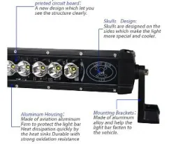 Aksesoris Offroad CREE LED LIGHT BAR 58CM