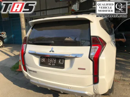 Pajero Sport All New GARNISH LAMPU DEPAN BELAKANG BLACK MATTE HITAM DOFF ALL NEW PAJERO SPORT 2 ezywatermark180710102550750