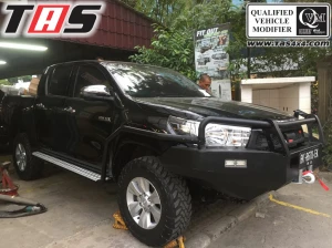 Hillux Revo 2015+ TANGGA SAMPING FULL SIDE RAIL HEAVYDUTY HILLUX REVO 3 ezywatermark180821023057857