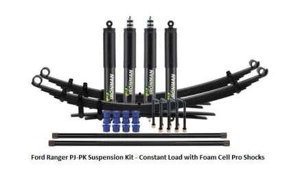 Suspensi Ironman FORD RANGER PJ PK SUSPENSION KIT CONSTANT LOAD WITH FOAMCELL PRO SHOCKS IRONMAN TAS4X4 1 ford_ranger_pj_pk_suspension_kit_constant_load_with_foamcell_pro_shocks_ironman_tas4x4