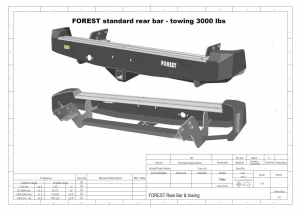 Navara Np300 BUMPER BELAKANG NISSAN NAVARA NP300 FLEET FOREST 5 forest_rear_bar