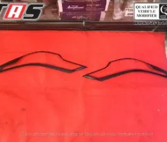 Fortuner 2015+ GARNISH LAMPU DEPAN BELAKANG BLACK MATTEHITAM DOFF ALL NEW FORTUNER