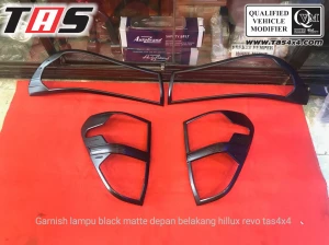 Hillux Revo 2015+ GARNISH LAMPU DEPAN BELAKANG BLACK MATTE / HITAM DOFF HILLUX REVO TAS4X4 2 garnish_lampu_depan_belakang_hitam_doff_black_matte_hillux_revo_tas4x4_2