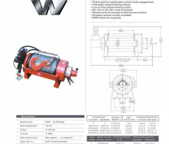 Aksesoris Offroad WINCH  GLADIATOR 20000