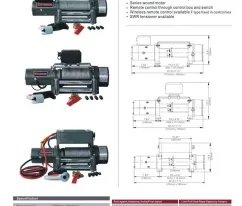 Aksesoris Offroad WINCH GLADIATOR 9000