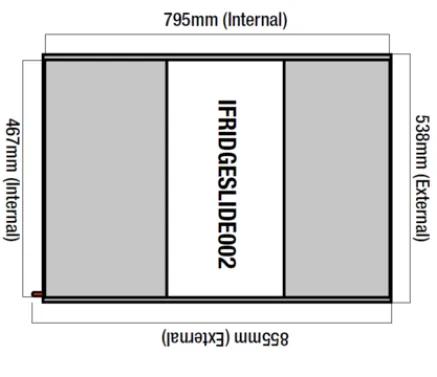 Aksesoris Offroad FRIDGE SLIDE 65-74L IRONMAN 4X4<br> 2 ifridgeslide002