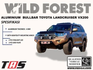 Landcruiser Vx 200 ALUMINIUM BULLBAR TOYOTA LANDCRUISER VX200 1 img_6466