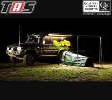 Aksesoris Offroad INSTANT AWNING IRONMAN WITH BRACKETS 2M L X 25M OUT WITH LED instant awning with brackets 2m l x 25m out with led 1