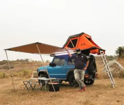 Aksesoris camping IRONMAN INSTANT AWNING WITH LED 2M X 25M  TAS 4X4