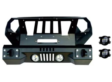 Jeep Wrangler JK/TJ STEEL HEAVY DUTY FRONT BUMPER-WITH LIGHTS JEEP WRANGLER JK TAS4X4 1 jp331144