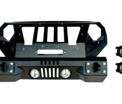 Jeep Wrangler JK/TJ STEEL HEAVY DUTY FRONT BUMPERWITH LIGHTS JEEP WRANGLER JK TAS4X4
