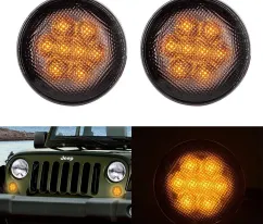 Jeep Wrangler JK/TJ LED GRILLE LIGHTS JEEP WRANGLER JK TAS4X4