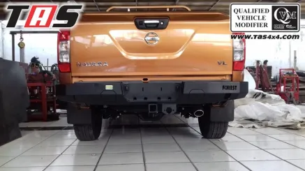 Navara Np300 BUMPER BELAKANG ROCKY BAR FOREST NISSAN NAVARA NP300 TAS4X4 1 np300_rear_wear