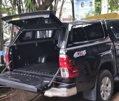 Hillux Revo 2015+ PENUTUP BAK CANOPY AEORKLAS HILLUX REVO WARNA HITAM