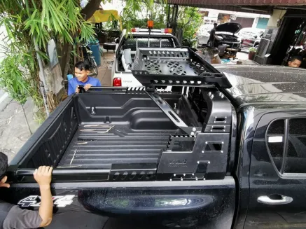 Hillux Revo 2015+ ROLLBAR WILD FOREST DAN ROOFRACK WILD FOREST TAS4X4<br> 3 rollbar_dan_roofrack_wild_forest_hilux_revo_tas4x4_3