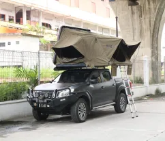 Navara Np300 WILDFOREST HARDTOP ROOFTENT OPEN SIZE 225X211X152 CM ON NISSAN NAVARA NP300 TAS4X4