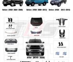Hillux Vigo 2011+ Facelift Hilux Vigo To Hilux 2020 TAS4X4